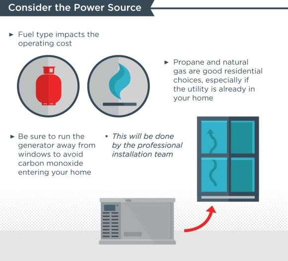 standby generator power sources