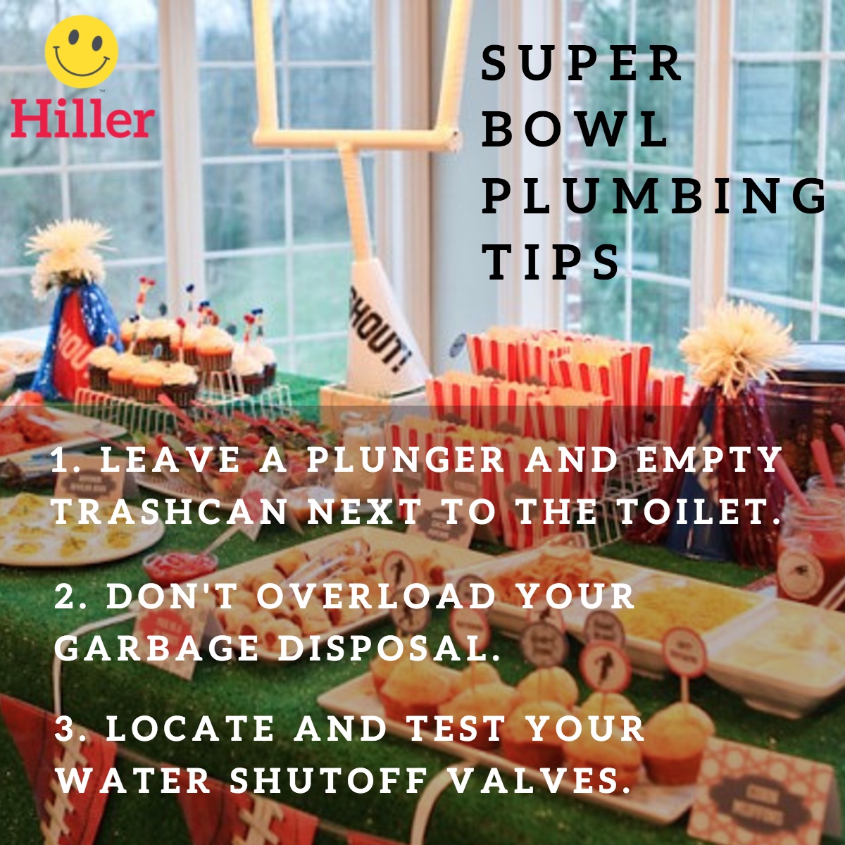 prevent plumbing problems for super bowl and large gatherings