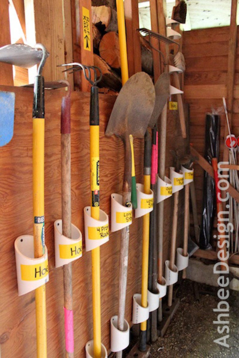 pvc organization hack - garage