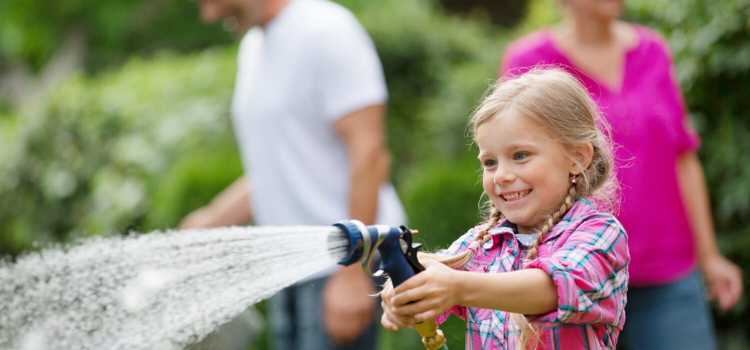 watering garden