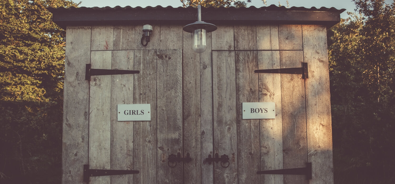 men's and women's outhouse