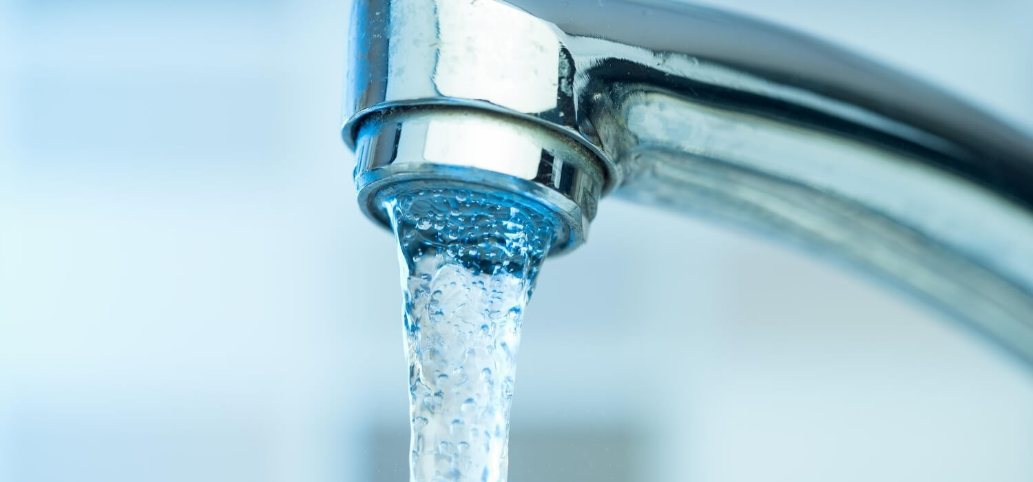 sink faucet with hard water coming out