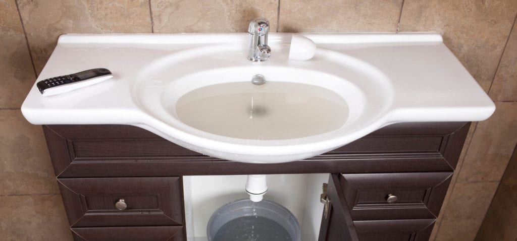 best way to clear slow draining bathroom sink