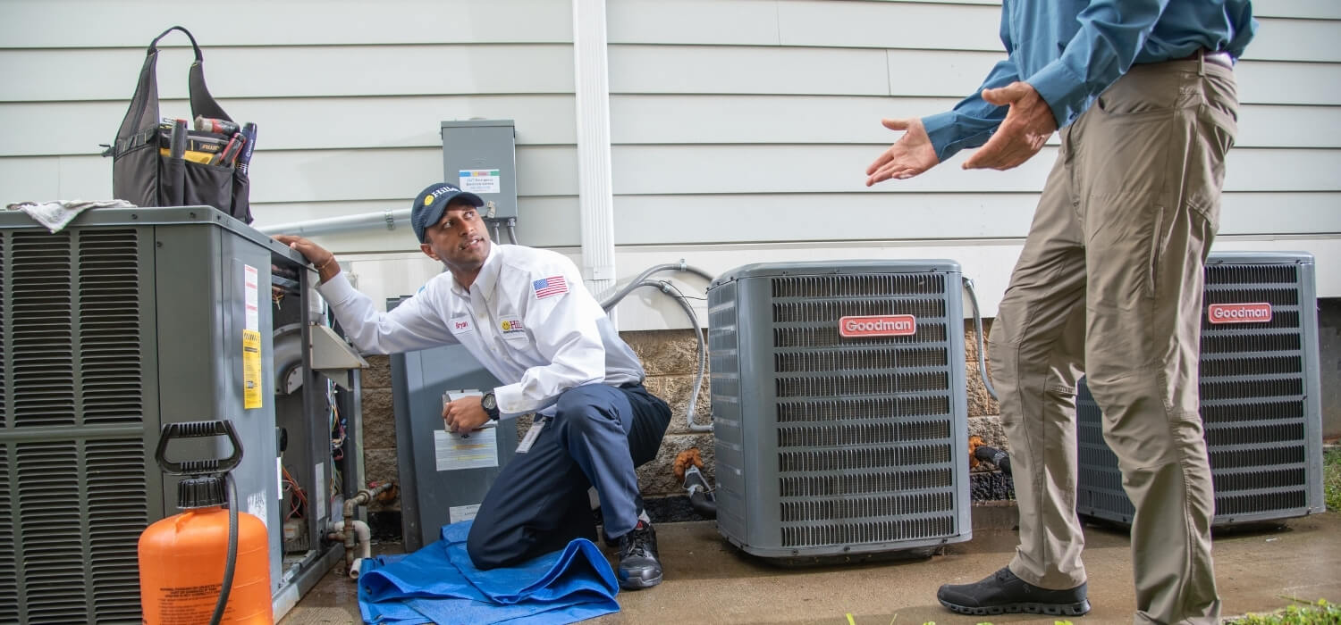 Hiller HVAC Technician Explaining HVAC System to Customer