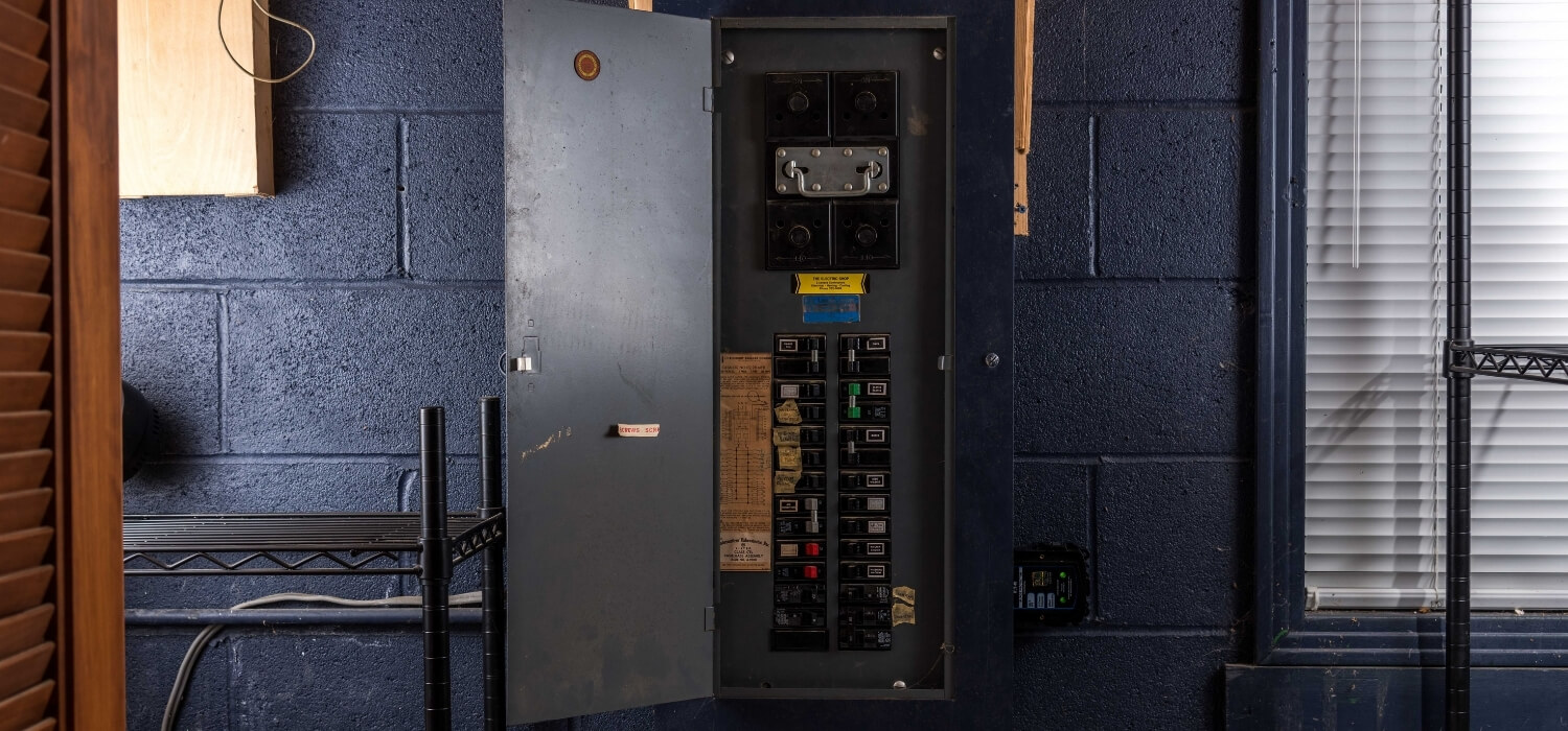 Circuit Breaker Panel on Closet Wall