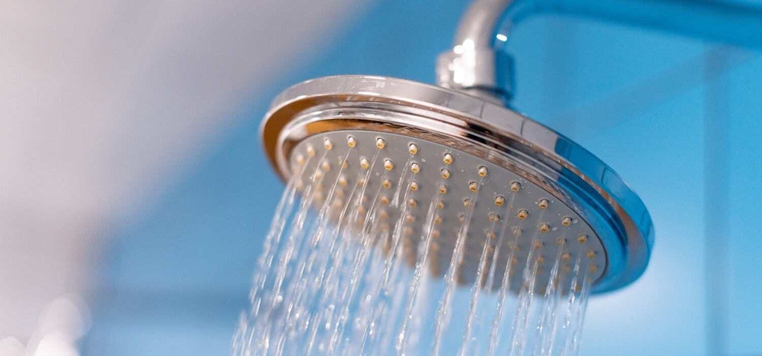 Clean Showerhead Spraying Water